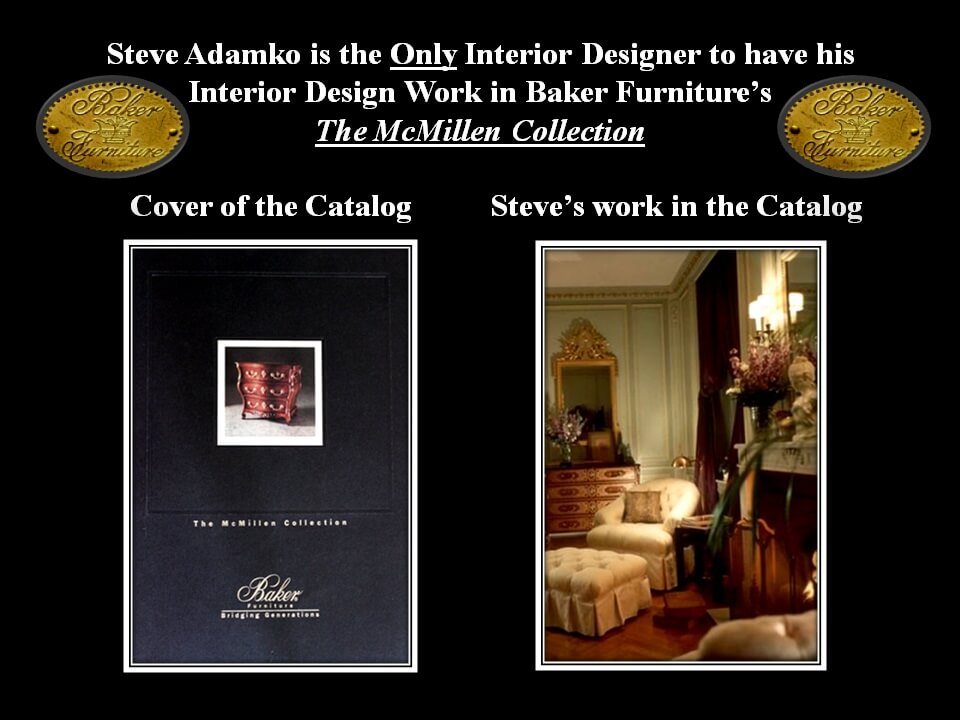 Steven C. Adamko Interior Design Work in a Mansion.